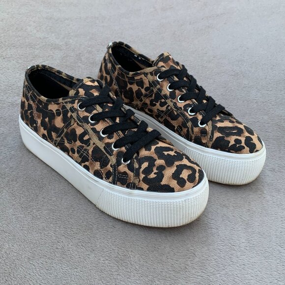 Steve Madden Emmi Women's Leopard Print Platform Sneakers Sz 8.5 - Picture 2 of 15